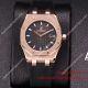 2017 Fake Audemars Piguet Lady Royal Oak 32mm Rose Gold Blue Rubber Band (5)_th.jpg